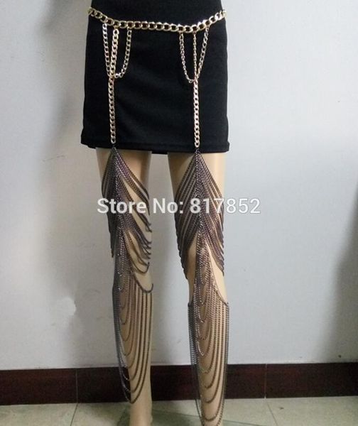fashion wrb89 women gold colour chains layers harness belly thigh chains jewelry unique design waist belly chains t200508, Silver
fashion wrb89 women gold colour chains layers harness belly thigh chains jewelry unique design waist belly chains t200508, Silver