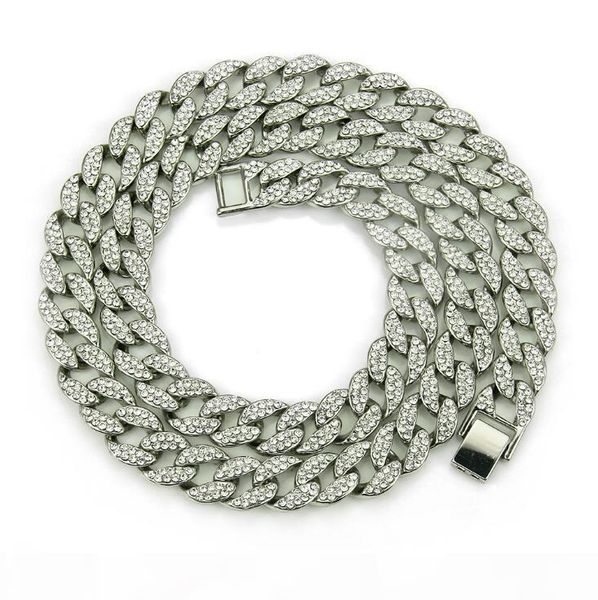 s night club iced out bling rhinestone golden finish miami cuban link chain necklace men 's hip hop necklace jewelry 16 ,18 ,20, Golden;silver
s night club iced out bling rhinestone golden finish miami cuban link chain necklace men 's hip hop necklace jewelry 16 ,18 ,20, Golden;silver