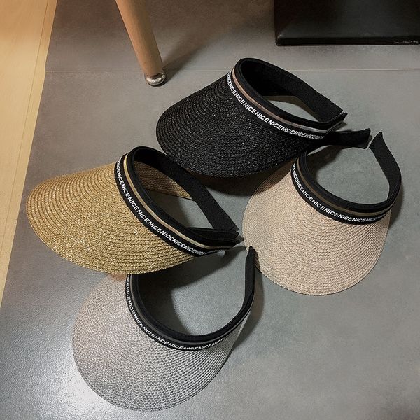 straw straw sun female lafite empty korean style letter sun-shading sun-hat net celebrity sun hat of the same style, Blue;gray 
straw straw sun female lafite empty korean style letter sun-shading sun-hat net celebrity sun hat of the same style, Blue;gray