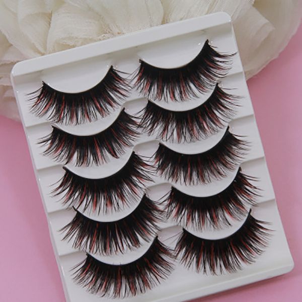 3d stage thick false eyelashes black plus red black plus blue multi-style five pairs of fake eyelashes handmade
3d stage thick false eyelashes black plus red black plus blue multi-style five pairs of fake eyelashes handmade