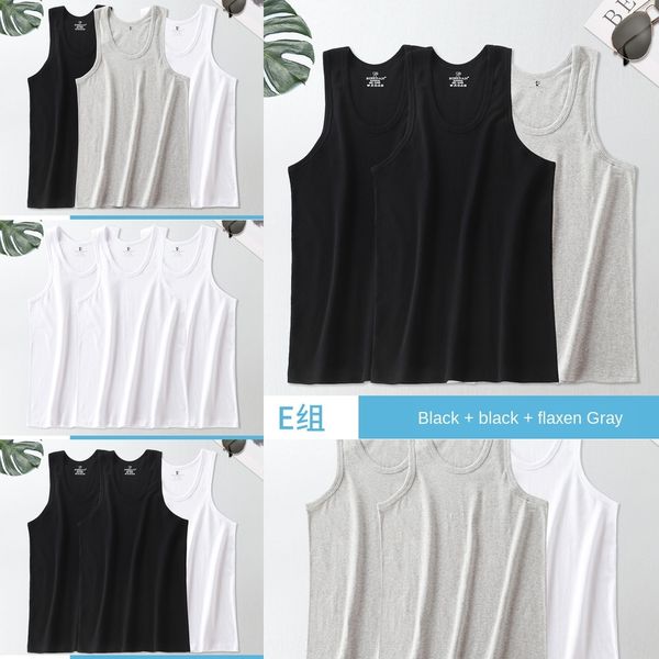 men' cotton summer sleeveless comfortable fit dad sports fitness vest vest type men' sports fitness, White;black
men' cotton summer sleeveless comfortable fit dad sports fitness vest vest type men' sports fitness, White;black