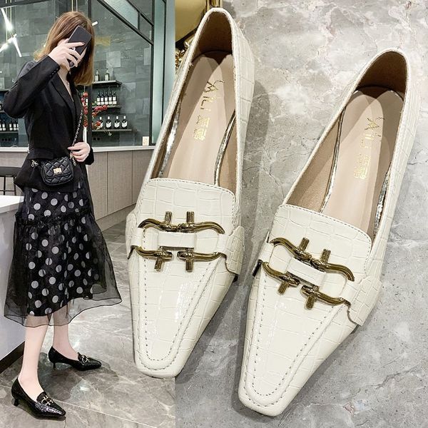 dress shoes dutr fashion single square head high heels casual metal buckle women's, Black
dress shoes dutr fashion single square head high heels casual metal buckle women's, Black