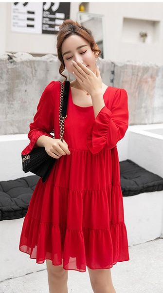 fashion influx new chiffon dress large size maternity dress loose summer pregnancy wear breastfeeding skirt thin, White
fashion influx new chiffon dress large size maternity dress loose summer pregnancy wear breastfeeding skirt thin, White