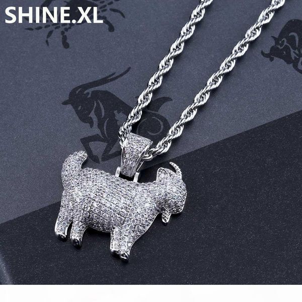 hip hop iced out animal goat pendant necklace gold silver plated micro paved zircon chain link with rope chain
hip hop iced out animal goat pendant necklace gold silver plated micro paved zircon chain link with rope chain