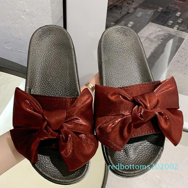 fashion bowknot slippers women flats shoes slides female summer loafers slip on shoe woman luxury style r02, Black
fashion bowknot slippers women flats shoes slides female summer loafers slip on shoe woman luxury style r02, Black