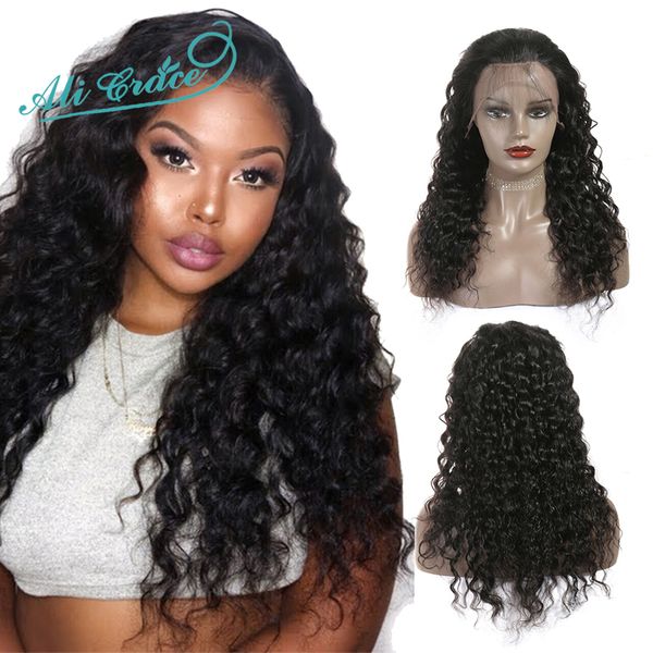 ali grace brazilian water wave lace front wigs pre-plucked natural hairline with baby hair 100% remy human hair lace wigs, Black
ali grace brazilian water wave lace front wigs pre-plucked natural hairline with baby hair 100% remy human hair lace wigs, Black