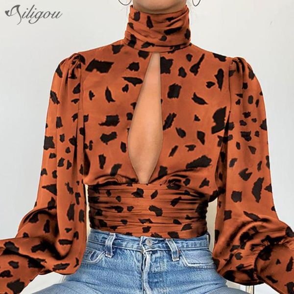 ailigou 2020 women's leopard shirt women's turtleneck lantern long sleeve open back hollow shirt women fashion clothing, White
ailigou 2020 women's leopard shirt women's turtleneck lantern long sleeve open back hollow shirt women fashion clothing, White