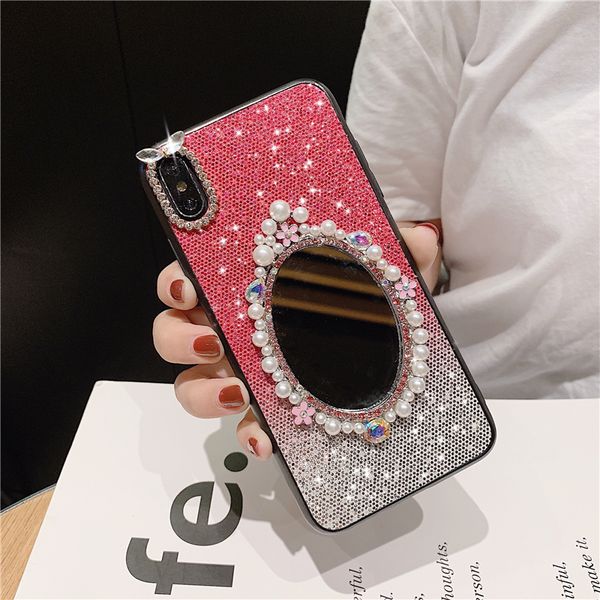 designer fashion pearl makeup mirror female phone cover case for iphone x 11 pro xs max xr 10 8 7 6 6s plus soft case coque fundas
designer fashion pearl makeup mirror female phone cover case for iphone x 11 pro xs max xr 10 8 7 6 6s plus soft case coque fundas