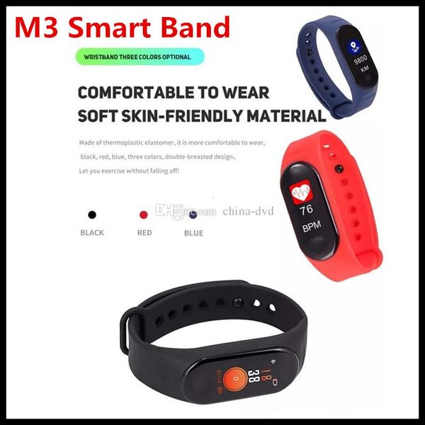 Hot M3 Smart Bracelet smart watch Heart Rate Monitor bluetooth Smartband Health Fitness Smart Band for Android iOS activity tracker DHL ship
Hot M3 Smart Bracelet smart watch Heart Rate Monitor bluetooth Smartband Health Fitness Smart Band for Android iOS activity tracker DHL ship