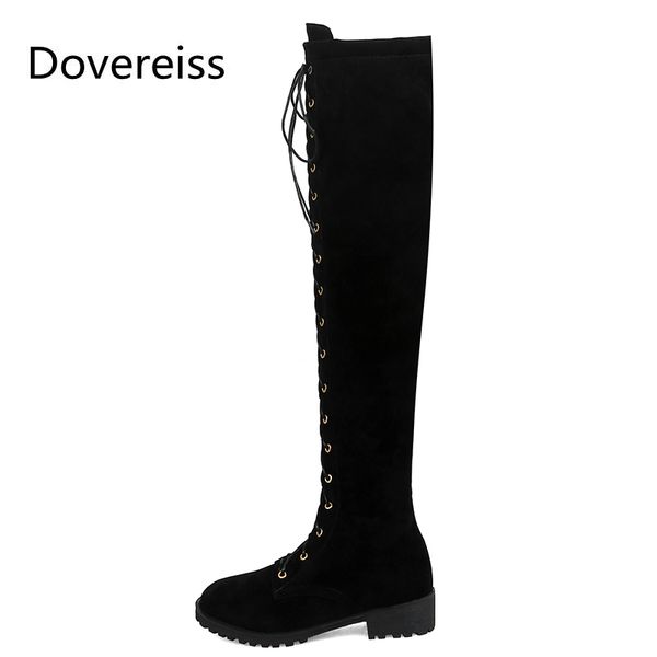dovereiss fashion women's shoes winter cross tied elegant zipper pure color block heels mature round toe over the knee boots46, Black
dovereiss fashion women's shoes winter cross tied elegant zipper pure color block heels mature round toe over the knee boots46, Black