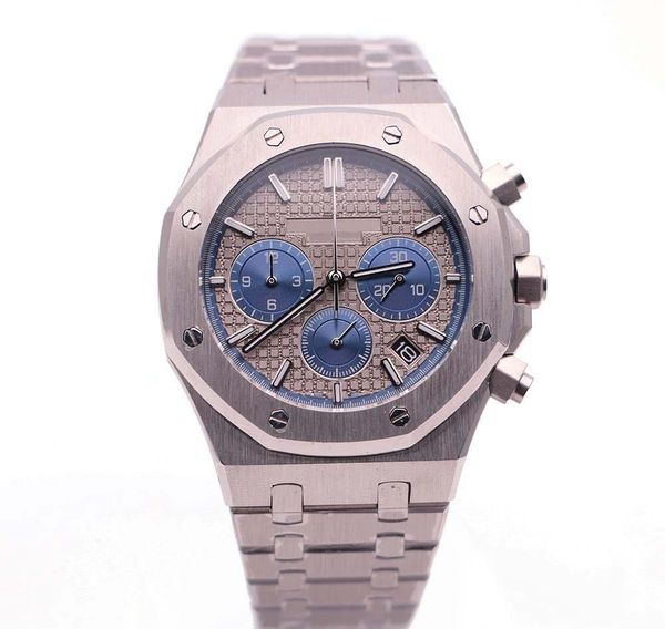 2020 new series 26330 silver stainless steel strap blue gray quartz chronograph movement men's sports watches ing, Slivery;brown
2020 new series 26330 silver stainless steel strap blue gray quartz chronograph movement men's sports watches ing, Slivery;brown