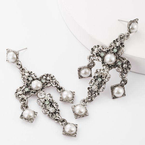 exaggerated personality alloy diamond inlaid pearl cross earrings female court style temperament earring, Golden
exaggerated personality alloy diamond inlaid pearl cross earrings female court style temperament earring, Golden