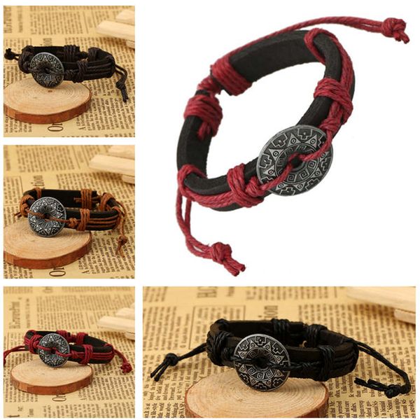 dhl epacket alloy flower accessories hand-woven leather bracelet four colors for men and women djfb82 id, identification jewelry bracelets, Black
dhl epacket alloy flower accessories hand-woven leather bracelet four colors for men and women djfb82 id, identification jewelry bracelets, Black