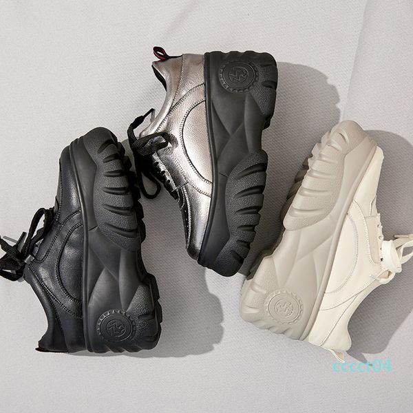 2019 new thick bottom increased single shoes women casual shoes soft genuine cow-leather wild thick flat-platform 8.5 cm ct04, Black
2019 new thick bottom increased single shoes women casual shoes soft genuine cow-leather wild thick flat-platform 8.5 cm ct04, Black