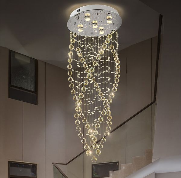 simple round crystal ceiling lamp duplex staircase length crystal chandelier spiral creative fashion pendant lamp rotating pendant light
simple round crystal ceiling lamp duplex staircase length crystal chandelier spiral creative fashion pendant lamp rotating pendant light