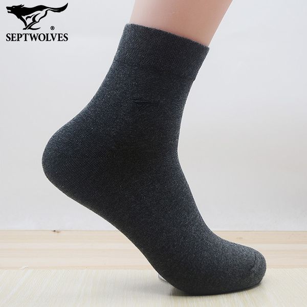 seven wolf men's fat cotton and casual pure color breathable combed cotton socks mid-tube four seasons men's socks 02187, Black
seven wolf men's fat cotton and casual pure color breathable combed cotton socks mid-tube four seasons men's socks 02187, Black