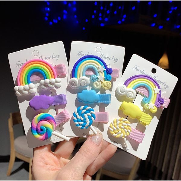 saljv korean children's hairpin female cute candy color hair accessories web red candy lollipop colorful rainbow cloud lollipop hairpin, Slivery;white
saljv korean children's hairpin female cute candy color hair accessories web red candy lollipop colorful rainbow cloud lollipop hairpin, Slivery;white