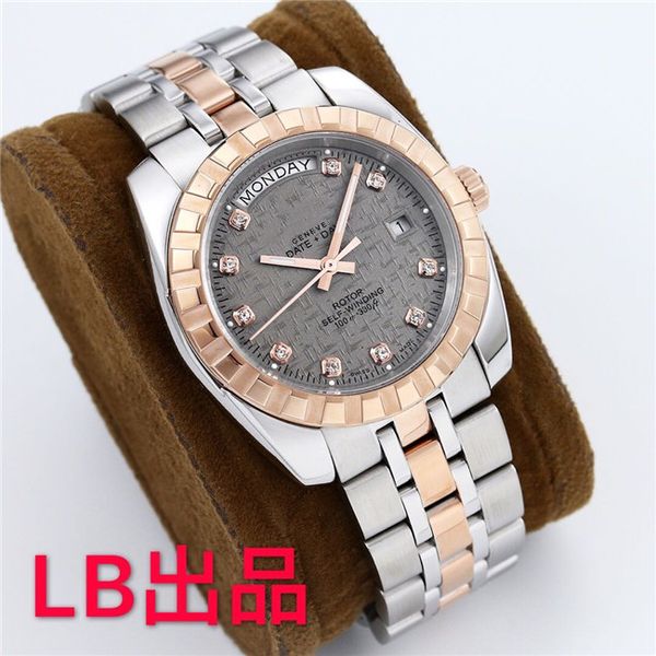 lb produced 41mmeta 2834-2 movement stainless steel automatic machinery for men waterproof 100 meters in 2020 mechanical watches, Slivery;brown
lb produced 41mmeta 2834-2 movement stainless steel automatic machinery for men waterproof 100 meters in 2020 mechanical watches, Slivery;brown