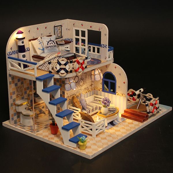 miniature doll house model wooden furniture building blocks toys birthday gifts blue coast diy puzzle toy m032 y200414
miniature doll house model wooden furniture building blocks toys birthday gifts blue coast diy puzzle toy m032 y200414