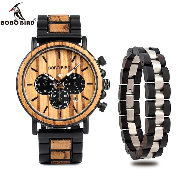 bobo bird wooden men watch and wood bracelet quartz wristwatches timepiece chronograph luminous relogio masculino in box v-p09, Slivery;brown
bobo bird wooden men watch and wood bracelet quartz wristwatches timepiece chronograph luminous relogio masculino in box v-p09, Slivery;brown
