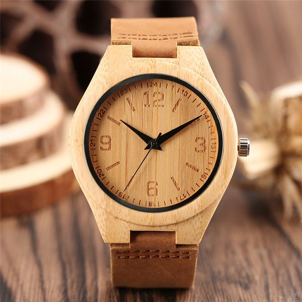 simple bamboo wood analog quartz nature wooden wristwatch fashion brown genuine leather strap novel men's sports watches, Slivery;brown
simple bamboo wood analog quartz nature wooden wristwatch fashion brown genuine leather strap novel men's sports watches, Slivery;brown