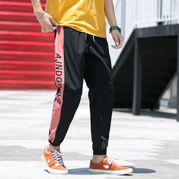 men's pants mens spring joggers casual drawstring sweatpants trouser comfortable fashion men trousers pantalones de hombre, Black
men's pants mens spring joggers casual drawstring sweatpants trouser comfortable fashion men trousers pantalones de hombre, Black