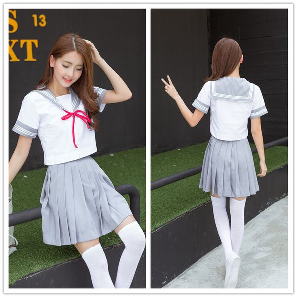 japanese school uniform japan short sleeve school clothes teenager sailor suit navy sailor college uniforms d-0210, White
japanese school uniform japan short sleeve school clothes teenager sailor suit navy sailor college uniforms d-0210, White