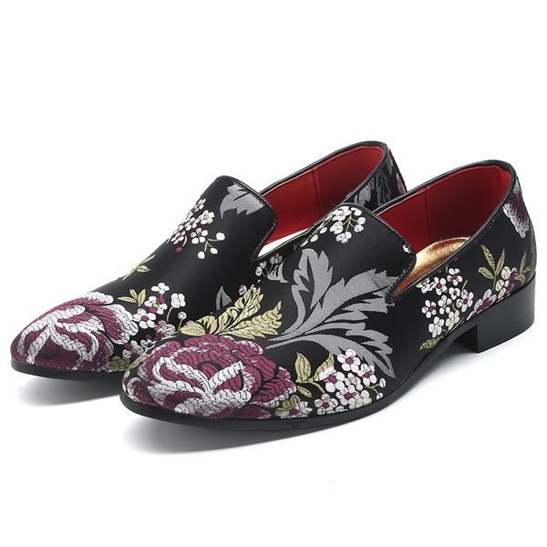 2020 new men shoes exquisite embroidery dress leather shoes men handmade colorful business shoe elegant man fashion casual flats, Black
2020 new men shoes exquisite embroidery dress leather shoes men handmade colorful business shoe elegant man fashion casual flats, Black