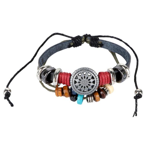 1pc vintage bracelet leather decoration fashion braided wrist band adjustable bracelet for men and women black (black leather, a
1pc vintage bracelet leather decoration fashion braided wrist band adjustable bracelet for men and women black (black leather, a