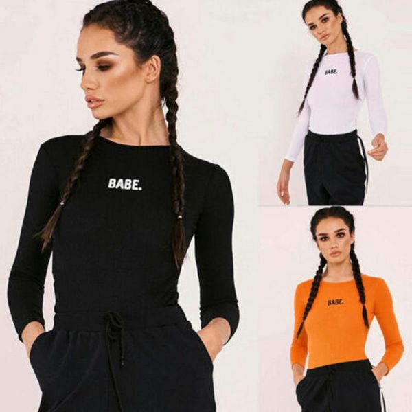 women's jumpsuits & rompers 20 women clothing long sleeve shirt bodysuit stretch leotard t shirts casual clothes letter print top, Black;white
women's jumpsuits & rompers 20 women clothing long sleeve shirt bodysuit stretch leotard t shirts casual clothes letter print top, Black;white
