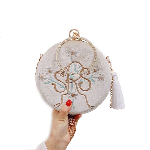 abera 2020 new retro round evening bags for women fashion velvet clutches bag wedding party day embroidery handbag purse mn1364
abera 2020 new retro round evening bags for women fashion velvet clutches bag wedding party day embroidery handbag purse mn1364