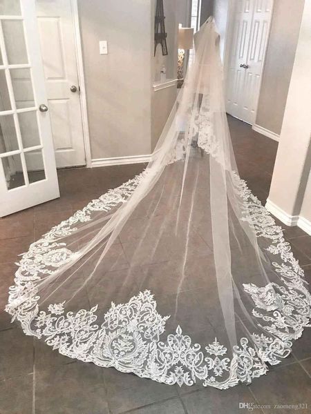 designer lace wedding veils appliqued edge 3m long cathedral length bridal veil with comb for women hair accessories, Black
designer lace wedding veils appliqued edge 3m long cathedral length bridal veil with comb for women hair accessories, Black
