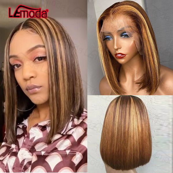 lemoda highlight bob wig short ombre colored straight lace front human hair wigs for women brazilian remy brown lace frontal wig, Black
lemoda highlight bob wig short ombre colored straight lace front human hair wigs for women brazilian remy brown lace frontal wig, Black