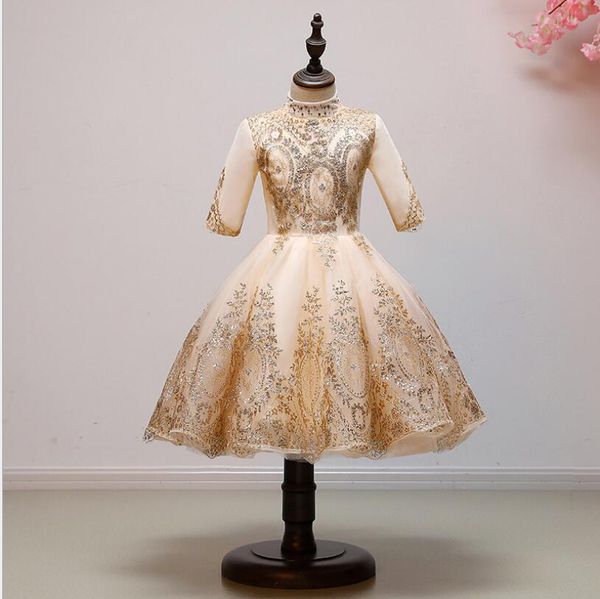 gold sequin tulle girls party dress long sleeve flower girl dress for wedding pageant costume princess first communion dresses t200709, Red;yellow
gold sequin tulle girls party dress long sleeve flower girl dress for wedding pageant costume princess first communion dresses t200709, Red;yellow