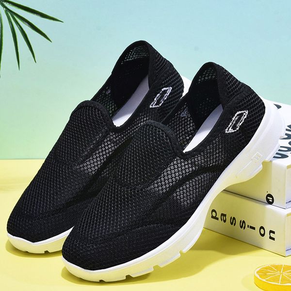 women's shoes women's shoes summer new hollowed-out mesh ladies middle-aged and old mother's one pedal lazy, Black
women's shoes women's shoes summer new hollowed-out mesh ladies middle-aged and old mother's one pedal lazy, Black