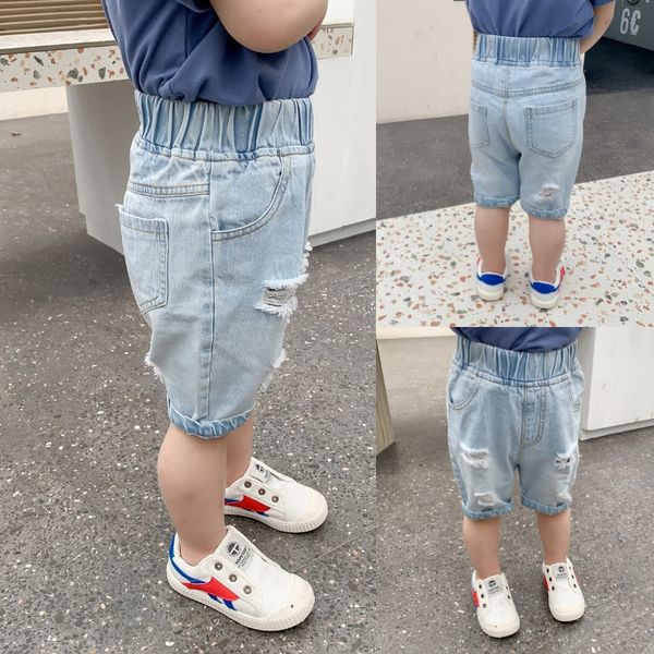 hole 2020 and jeans children's wear jeans summer new baby pants men's five-point pants children's clothing, Blue
hole 2020 and jeans children's wear jeans summer new baby pants men's five-point pants children's clothing, Blue