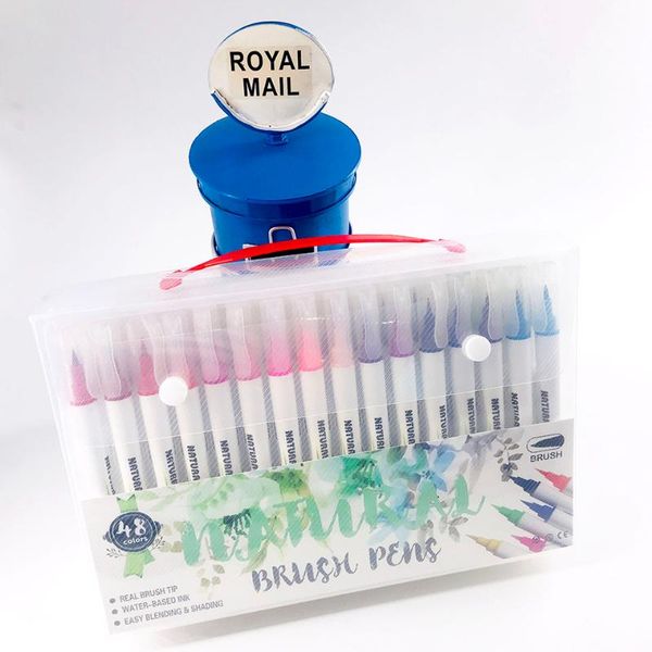 48 colors art marker brush pens set watercolor paint pen markers for painting drawing coloring calligraphy lettering stationery
48 colors art marker brush pens set watercolor paint pen markers for painting drawing coloring calligraphy lettering stationery
