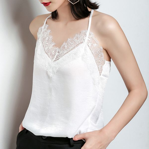 camisoles & tanks luo sha lace camis tank women camisole ladies solid color v-neck sleeveless shirt backless summer female, Black;white
camisoles & tanks luo sha lace camis tank women camisole ladies solid color v-neck sleeveless shirt backless summer female, Black;white
