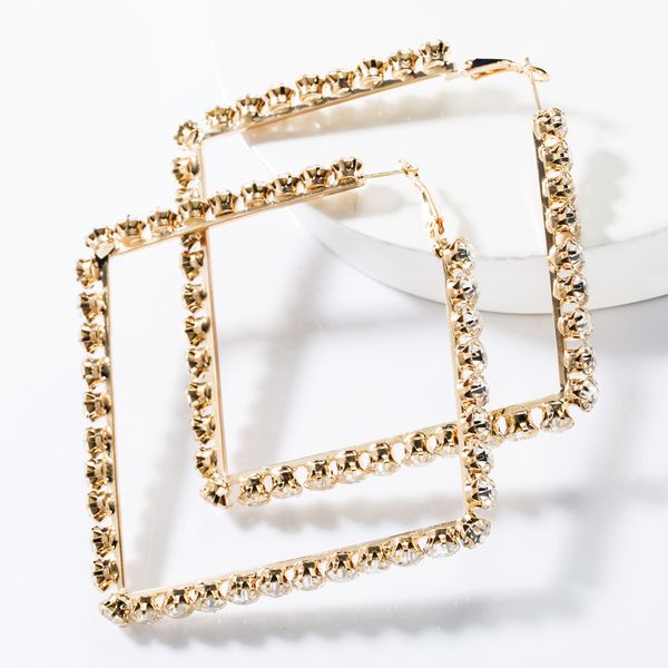 exaggerated square alloy diamond rhinestone earrings fashionable women's fashion super flash full diamond earrings, Golden
exaggerated square alloy diamond rhinestone earrings fashionable women's fashion super flash full diamond earrings, Golden