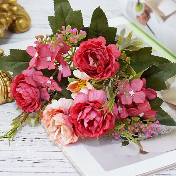 fleurs artificielles en soie haute qualite mini 5 fork hydrangea happy rose simulation flower home decoration props manual diy
fleurs artificielles en soie haute qualite mini 5 fork hydrangea happy rose simulation flower home decoration props manual diy