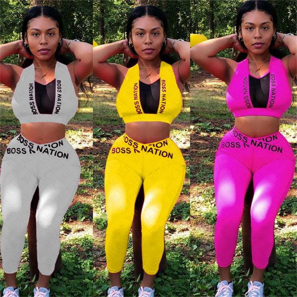 boss nation mesh patchwork yoga set crop tank vest and pants leggings 2 piece tracksuit workout fitness set sport suit solid color d71606, White
boss nation mesh patchwork yoga set crop tank vest and pants leggings 2 piece tracksuit workout fitness set sport suit solid color d71606, White