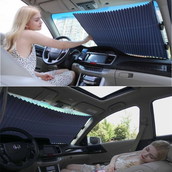 automatic car windshield sunshade cover retractable sun shade block suv truck car uv protection curtain front rear sun visor
automatic car windshield sunshade cover retractable sun shade block suv truck car uv protection curtain front rear sun visor