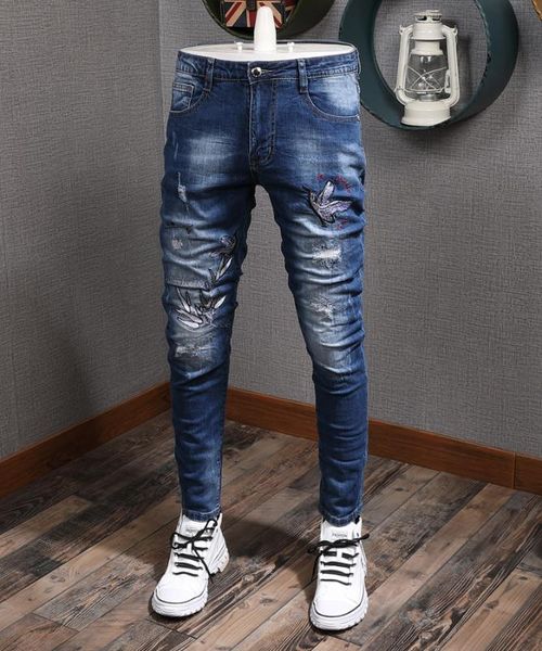 ws7779 fashion men's jeans 2020 runway luxury european design party style men's clothing, Blue
ws7779 fashion men's jeans 2020 runway luxury european design party style men's clothing, Blue