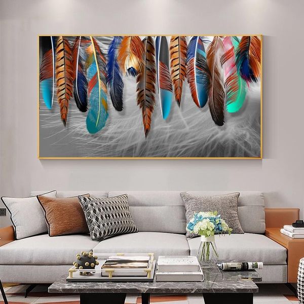 Abstract Feather Canvas Paintings Dreamcatcher Wall Art Pictures Poster and Print for Living Room Cuadros Decor
Abstract Feather Canvas Paintings Dreamcatcher Wall Art Pictures Poster and Print for Living Room Cuadros Decor