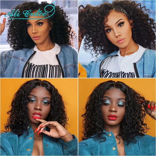 ali grace brazilian wavy curly wig 10inch lace part lace front wigs wavy human hair wigs with baby hair wigs, Black
ali grace brazilian wavy curly wig 10inch lace part lace front wigs wavy human hair wigs with baby hair wigs, Black