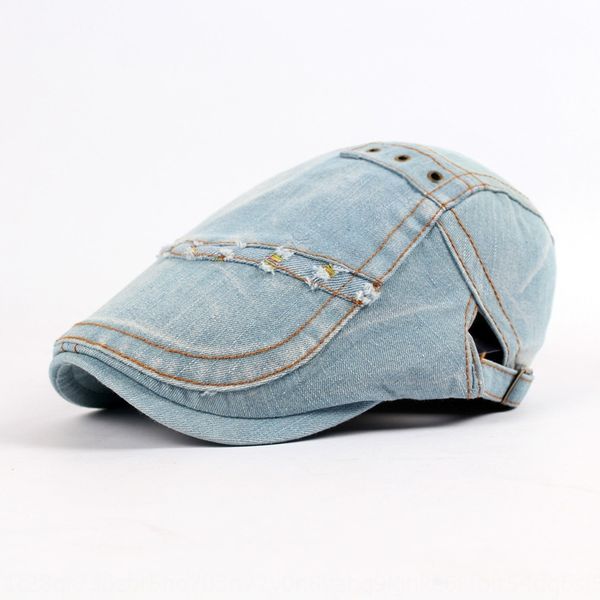 british washed beret denim beret men's and women's season outdoor leisure fashion fashion front cap cap cap, Blue;gray
british washed beret denim beret men's and women's season outdoor leisure fashion fashion front cap cap cap, Blue;gray