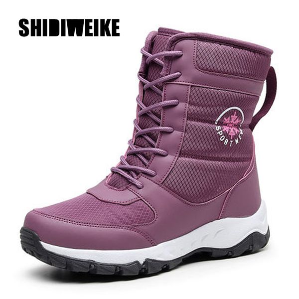 new winter women boots keep warm mid-calf snow boots women lace-up comfortable ladies chaussures femme v24, Black
new winter women boots keep warm mid-calf snow boots women lace-up comfortable ladies chaussures femme v24, Black