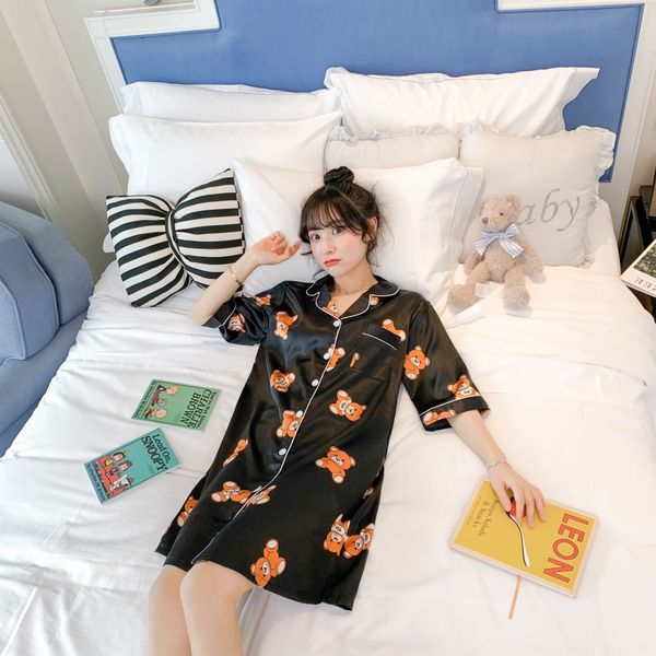 eu9ma 2020 нового nightgown лето женщин короткий рукав тонкого размера лед пижама мило студент корейских пижамы silksilk и шелка стиль дома, Blue;red
eu9ma 2020 нового nightgown лето женщин короткий рукав тонкого размера лед пижама мило студент корейских пижамы silksilk и шелка стиль дома, Blue;red