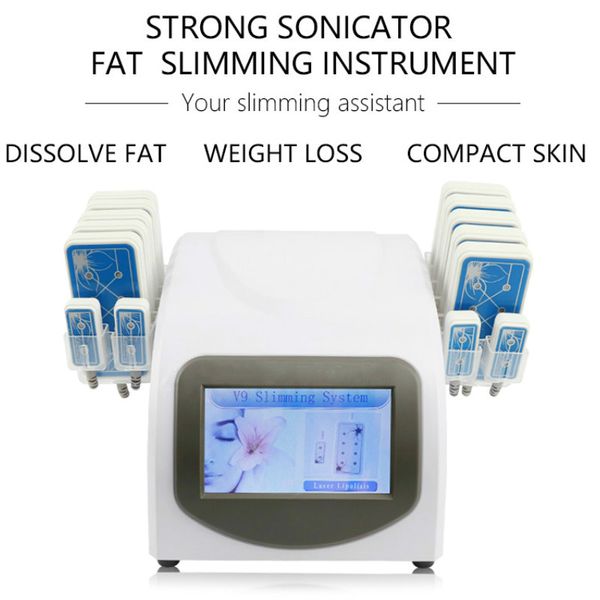 the professional 350mw635nm-650nm lipo laser lllt lipolysis 14 pads slimming weight fat loss beauty machine, Black
the professional 350mw635nm-650nm lipo laser lllt lipolysis 14 pads slimming weight fat loss beauty machine, Black