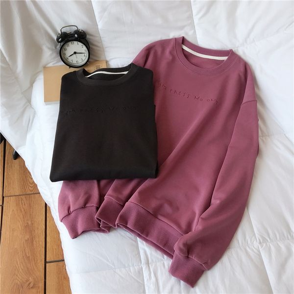 2020 новых женщин письма вышитого все соответствующего случайный пуловер пальто вокруг шеи свободного свитера пальто пуловеров женщин, Black
2020 новых женщин письма вышитого все соответствующего случайный пуловер пальто вокруг шеи свободного свитера пальто пуловеров женщин, Black